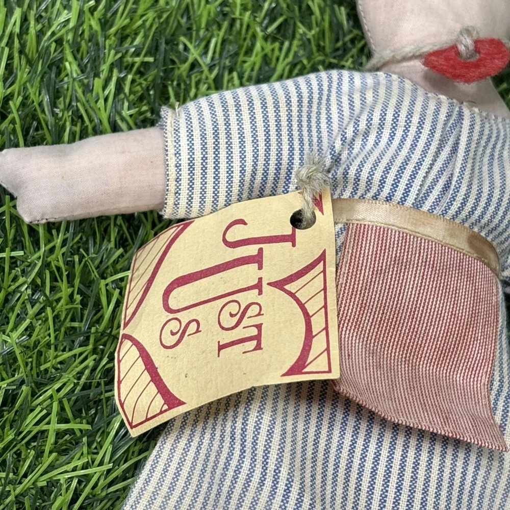 Vintage Primitive Bunny Rabbit Cloth Doll Country Closet Breezy Farmhouse Decor